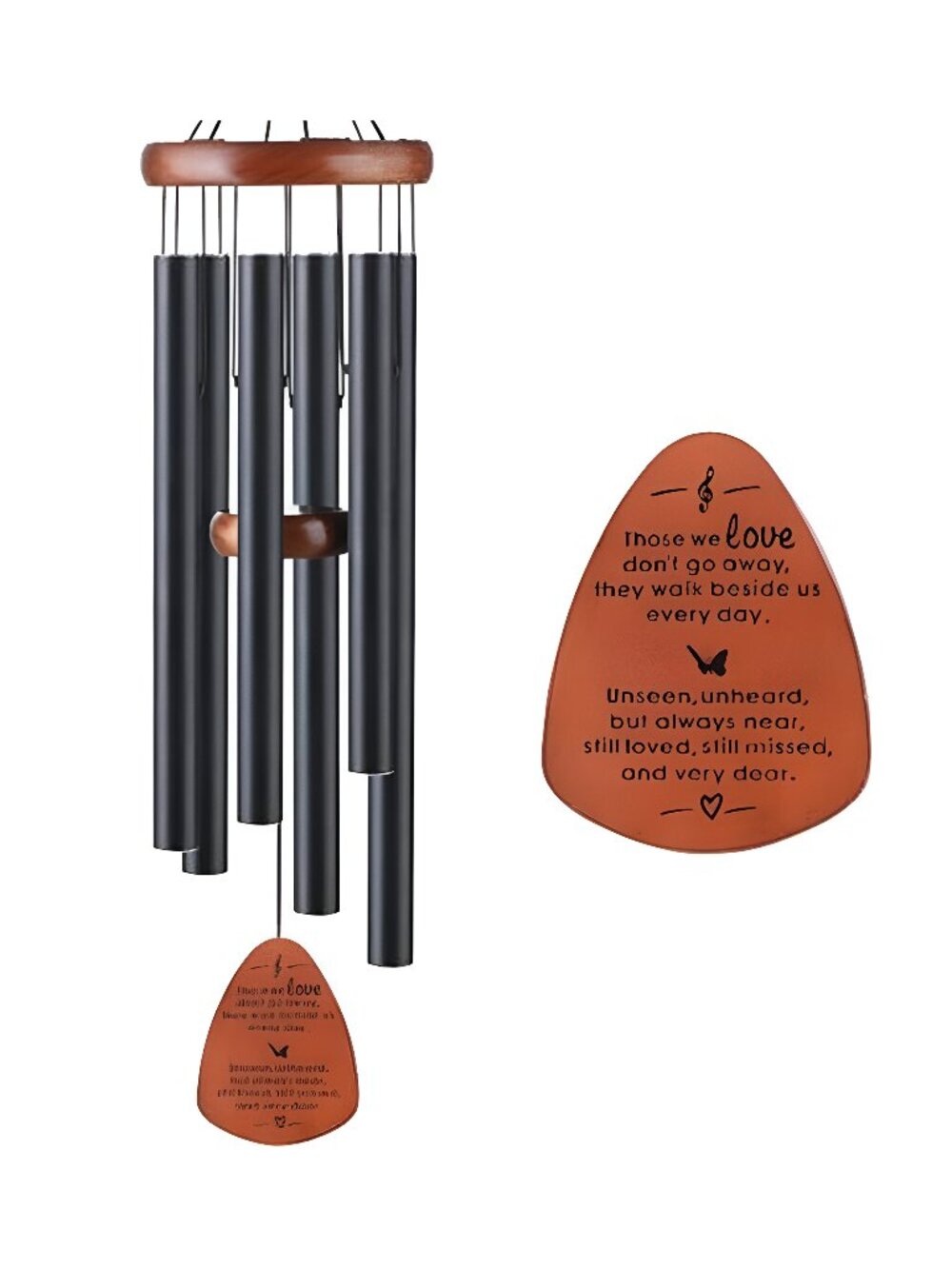 Memorial Wind Chimes, Sympathy Gift for Loss of Loved One, Outdoor Garden - G